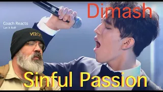 Coach Reacts: Dimash - Greshnaya strast (Sinful passion) by A'Studio