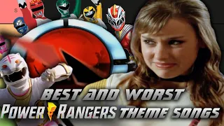 The BEST & WORST Power Rangers Theme Songs Of All Time