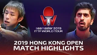 Koki Niwa vs Sathiyan Gnanasekaran | 2019 ITTF Hong Kong Open Highlights (R32)