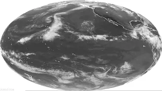 GOES IR Satellite 16-Month Timelapse 2017-2018 Full Disc V23921