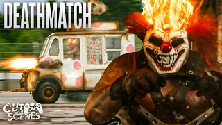 EPIC CAR MAYHEM! Three Way Death Match with John Doe, Quiet and Sweet Tooth | Twisted Metal