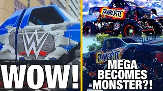 WWE Monster Truck at Summerslam?! Mega Truck Runs as Monster Truck?! Monster Truck News