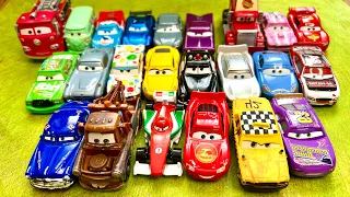 Disney Pixar Cars, Lightning McQueen, Sally, Kabuto, Frank, Miss Fritter, Doc Hudson, Tow Mater