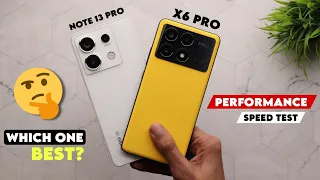 POCO X6 Pro Vs Redmi Note 13 Pro Speed Test | Snapdragon 7s Gen 2 Vs MediaTek Dimensity 8300 Ultra!