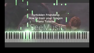 Piano Tutorial/ " Forbidden Friendship" - How to train your Dragon ( SYNTHESIA )