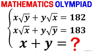 Olympiad Mathematics | Learn how to solve the system for x+y quickly | Math Olympiad Training