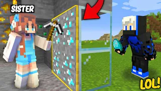 😜 I Confused My SISTER Using FAKE Diamonds in Minecraft..