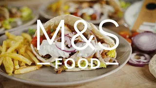 Chris' Spring Time Chicken Souvlaki-style Pittas | Feed Your Family | M&S FOOD