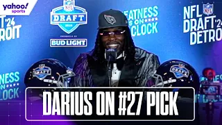 DARIUS ROBINSON speaks after being selected No. 27 in NFL Draft by CARDINALS | Yahoo Sports