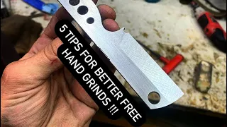 5 TIPS for better FREE HAND GRINDING!!!