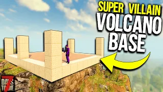 Building the ULTIMATE SUPER VILLAIN LAIR! - 7 Days to Die: Super Villain Volcano Base Pt 1