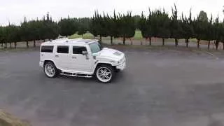 2004 H2 5D 4WD Pearl White HUMMER Luxury Package HDD TV DONZ 26in Mags w Sunroof (DJI Phantom 2)