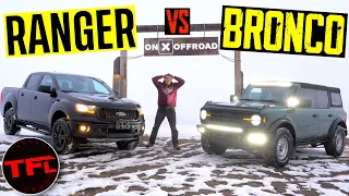 Ford Bronco vs Ford Ranger Muddy Off-Road Test: Only One Makes It!