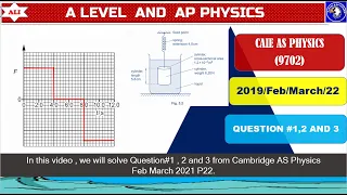 CAIE AS Physics (9702) Paper 22 Solution-February March 2021 Paper 22 -9702FM21 P11-Part 01