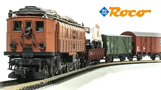 Roco HO-Scale 43508 SBB BE4/6 Electric Locomotive & Freights Cars Model Train Set Unboxing & Testing
