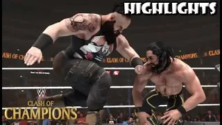 WWE 2K19 SETH ROLLINS VS BRAUN STROWMAN | CLASH OF CHAMPIONS 2019 - PREDICTION HIGHLIGHTS