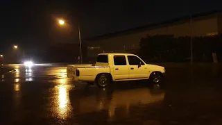 Turbo 3RZ Hilux in the wet