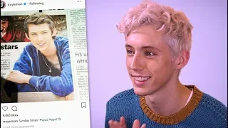 Troye Sivan reacts to his first ever Instagram post | Behind The Gram