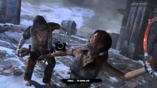 Tomb raider 2013 final big oni guardian boss battle and final showdown with mathias plus ending