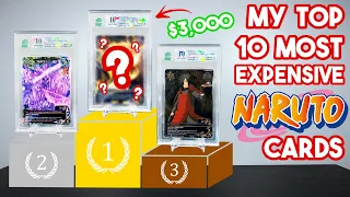 My TOP 10 🎴 Most Expensive Naruto Collectible Cards | MNT Grading #shorts