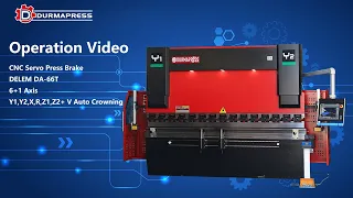 Durmapress 6 Axis Genius CNC Press Brake 175Ton 3200mm with DA66T CNC BGA-4 for X R Z1 Z2-axis