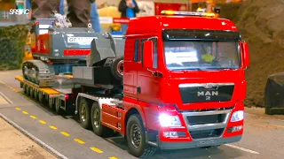 RC TRUCKS and CONSTRUCTION MACHINES WORK HARD - LIEBHERR MAN SCANIA VOLVO KOMATSU