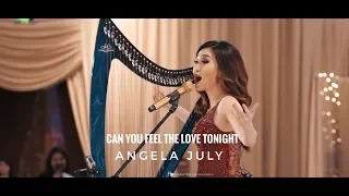 ANGELA JULY | Can You Feel the Love Tonight (Vocal and Harp Live Performance)