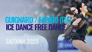 GUIGNARD / FABBRI (ITA) | Ice Dance Free Dance | Saitama 2023 | #WorldFigure