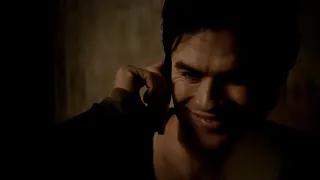 TVD 5x16 - Damon and Elena talk on the phone. "I wanted to fight for you... I still do | Delena HD