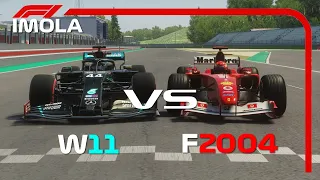 F1 2020 Mercedes vs 2004 Ferrari - IMOLA