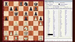 Steinitz - Zukertort. World Chess Championship 1886. Game 18