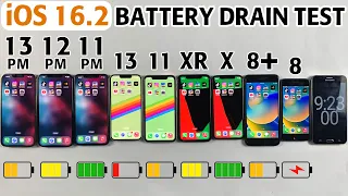 iPhone 13 Pro Max vs 12 Pro Max / 11 Pro Max / 13 / 11 / XR / X / 8 Plus / 8  BATTERY TEST in 2023 !