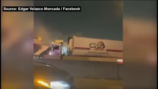 Person Narrowly Escapes Injury (Or Worse) During Massive I-35W Pileup In Fort Worth