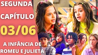 A INFÂNCIA DE ROMEU E JULIETA - Capítulo 281 - SEGUNDA 03/06 - Resumo da novela hoje completo