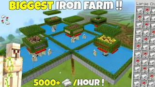 Biggest 1.20 Iron Farm Tutorial In Minecraft! ( MCPE / Bedrock / Xbox / PS4 )Justcraft