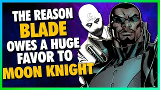 Let's Talk About the Reason Blade Owes Moon Knight a Favor in Moon Knight #20
