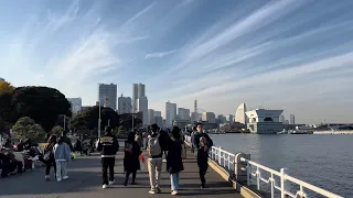 【4KHDR】Walking in Japan Yamashitapark in Yokohama