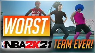 THE WORST TEAM IN 2K HISTORY!!! Funniest 2k21 Rec Center Park Squad