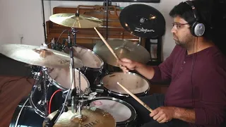 Drum dad Hari plays Sayonee by Junoon  - Drum Cover