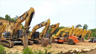 Excavators Crawling To The Parking Lot Days OFF !