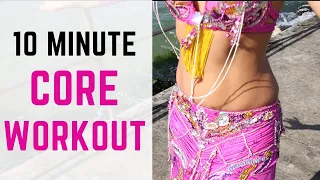 Hot 10 Minute Belly Dance Workout - Strong Abs and Core