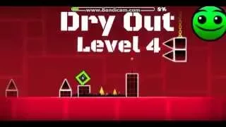 Geometry Dash. Dry Out 4 уровень [100%] [3 монеты]