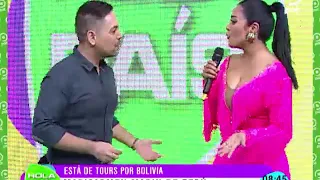 La cantante Maricarmen Marin en Bolivia, Porque Te Fuiste (Hola País - Red Pat) con Fernando Eid