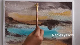 Make beautiful abstract paintings easy🤩|Acrylic painting|Abstract art |gold leaf painting