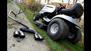 Homemade EXHAUST For TRACTOR MOWER !?🔥⚡