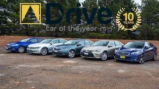 Mondeo v Passat v Liberty v Octavia v Camry Hybrid | 2015 Drive Car of the Year