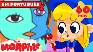 🎨Orphle pintor bagunçado🎨| 1 HORA de ORPHLE! | Morphle | Desenhos Animados para Crianças