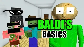 Monster School : BALDI'S BASIC CHALLENGE - Minecraft Animation