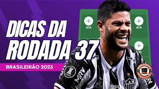 LIVE DICAS RODADA 37 | CARTOLA FC 2023 | MONTAGEM DE TIME E DICAS PARA MITAR