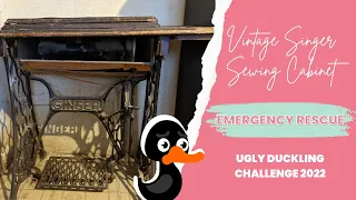 Saving a Vintage Singer Sewing Machine Table | Ugly Duckling Challenge